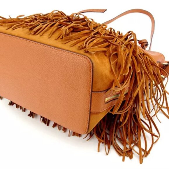 Samantha Vega Shoulder bag Brown Gold Woman Authentic - Picture 5 of 5